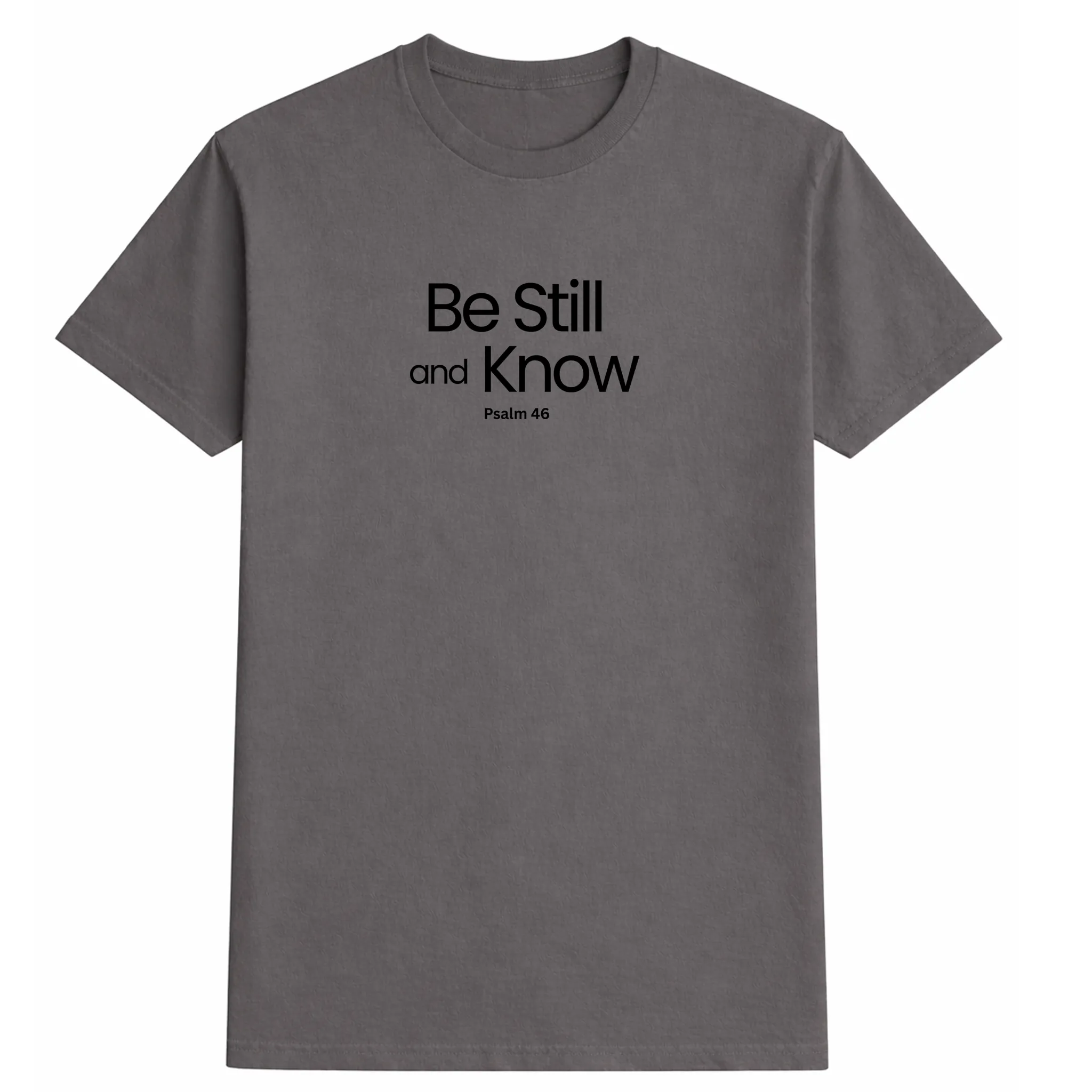 Be Still Tee - Charcoal